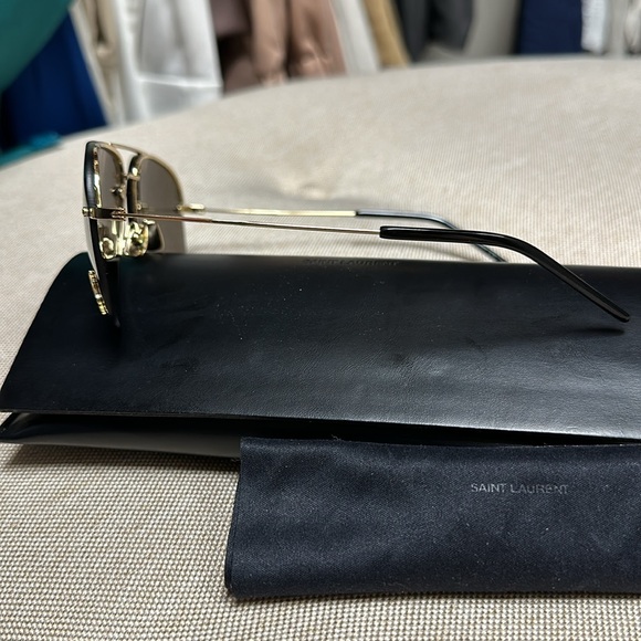 Saint Laurent YSL Monogram 59 mm Aviator sunglasses - Picture 6 of 15